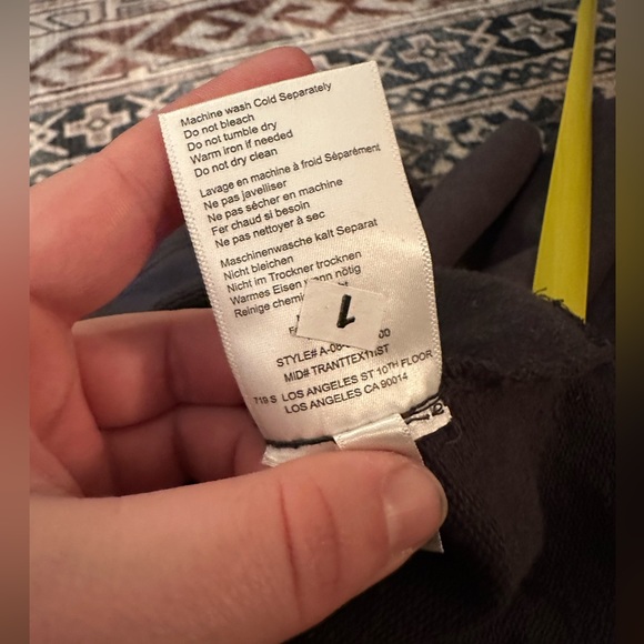 NWOT Anine BING Vintage eagle washed cotton Sweatshirt (Size large) - Picture 4 of 10